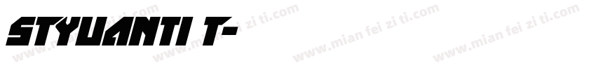 STYuanti T字体转换